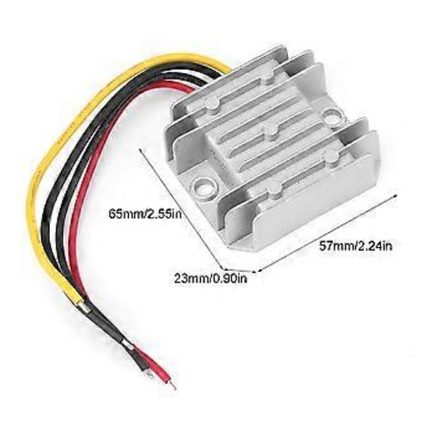 DC12V/24V till 5V 10A 50W Omvandlare Buck Spänningsregulator Modul Vattentät IP68