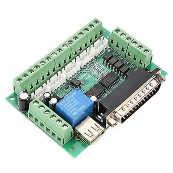 Stegmotordrivkort 5-axlig USB-gränssnitt Breakout Board CNC Breakout Board För CNC Steppe