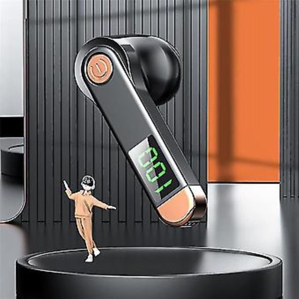 Tws Bluetooth 5.2 Hörlurar Med Led Digital Display (vit)