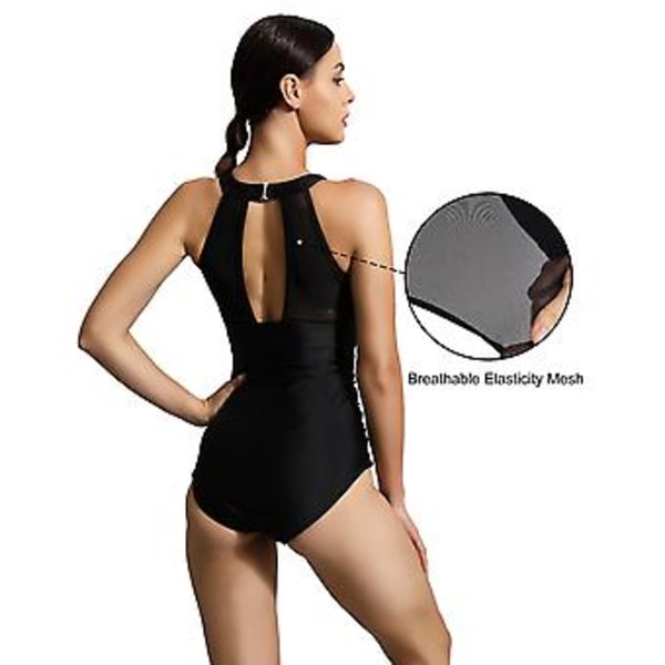Dame Badedragt Upf 50+ Heldragt Mavekontrol Badedragter Rynket Polstret Halter Mesh Svømmedragter