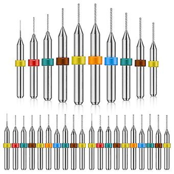 30st 0.3-1.2mm Volframkarbid -borrset Volframstål PCB Kretskort Spårfräs