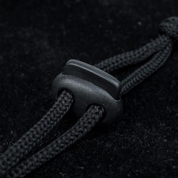 50 stk. snorestop, 2 huller, 20 x 18 mm, 4 x 4 mm hul, ideel til Ø 3 mm snore, plast snorestop, hurtigudløsende snørebånd, snorelås, båndklemme