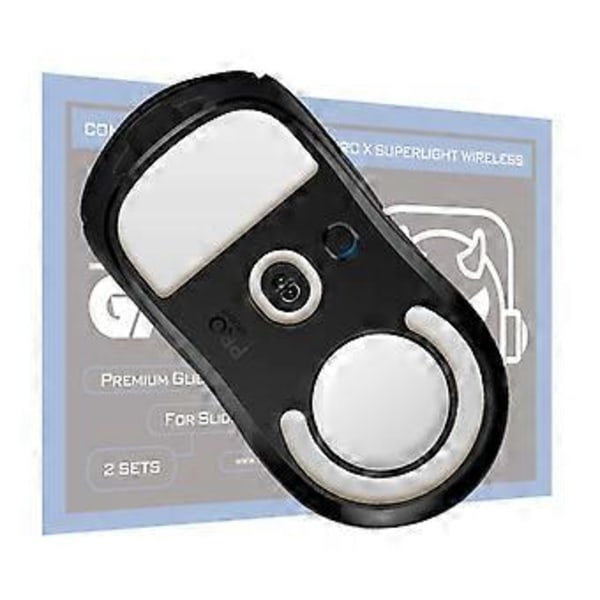 TALONGAMES 2 Sæt Custom Buet Kant Mus Skøjter Musefødder til Logitech G PRO X Superlight Gaming Hvid Mus Glides