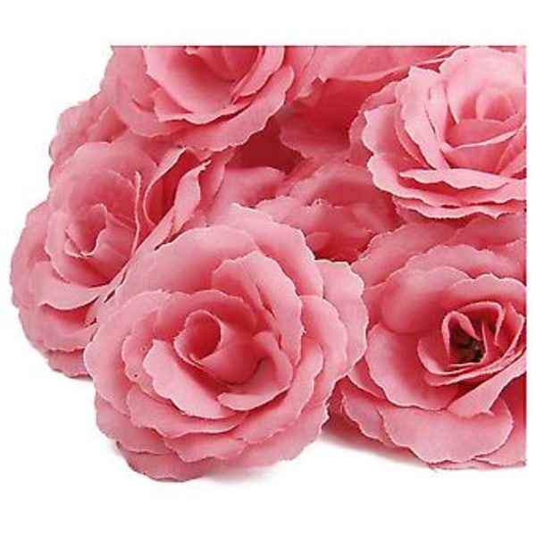 20 stk. Kunstig Blomsterhode Corolla DIY Bryllupsdekorasjon Diameter 65mm - Rosa