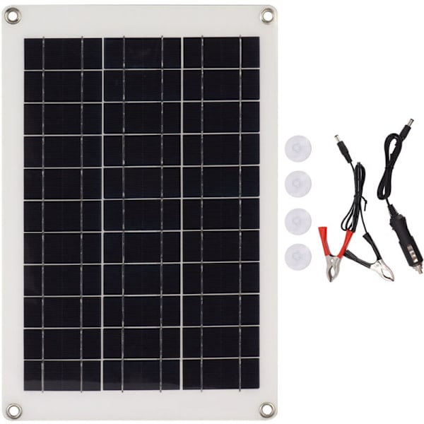 20W Polycrystalline Solar Panel Kit Flexible Photovoltaic Charging Panel with Dual USB Interface