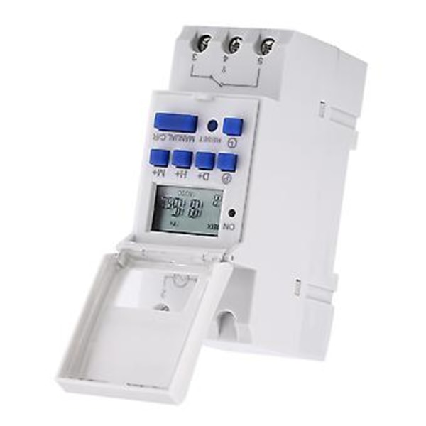 LCD-näyttö 7 päivän ohjelmoitava elektroninen releaikakytkin 16 päälle & 8 pois päältä ajastin (AC110V)