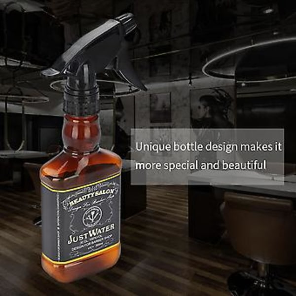 300ml Plast Hårsprayflaska Frisörsalong Barberare Hårverktyg Vattenspruta (Brun)