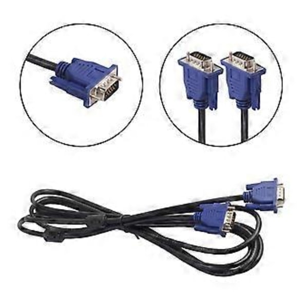 for 3m VGA 15 Pin Hann Til Hann Skjøtekabel For PC Laptop Projektor HDTV