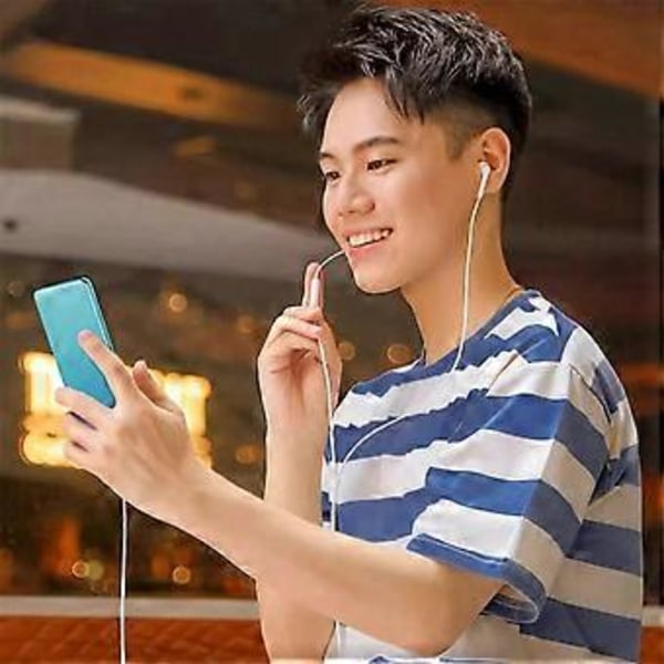Kuulokekaapelin muunnin USB C uros - 8-nastainen naaras audioadapteri 15:lle, Type C -matkapuhelin valkoinen