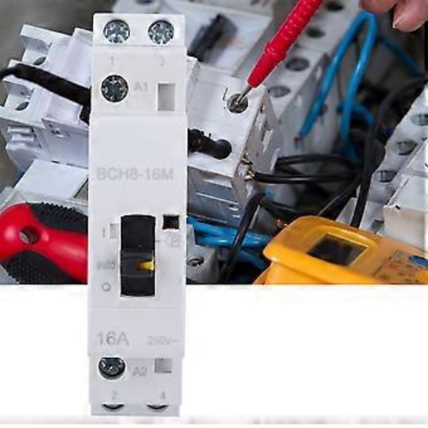 AC-kontaktor för hushåll BCH8-16M med manuell funktion 2P16A 24V1NO 1NC