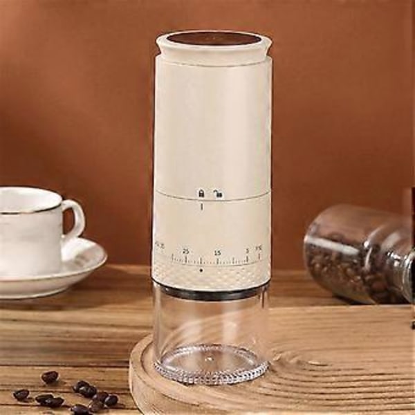 Elektrisk Kvarn Portabel Kvarn USB-Laddning Kaffekvarn Automatisk Kaffekvarn för Espresso Mjölkte Färg