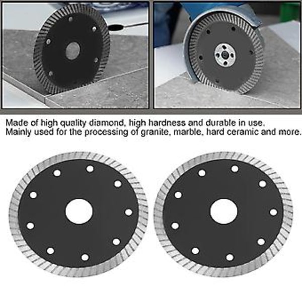 2 kpl 115 mm timanttinen pyörösahanterä leikkuulaikka puuntyöstöön, pyörivä työkalu
