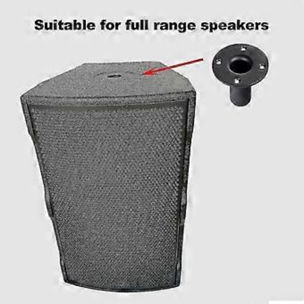Högtalarstativ Topplock, Metall Högtalarskåp Stolpfäste, PA/DJ Stativ Högtalarstativ Monteringsadapter 107x84mm (2-pack Svart)