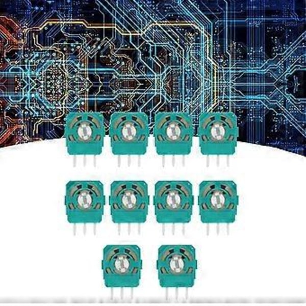 50 st Joystick Potentiometrar Sensor Kit 10Kohn för XBOXONE Kontroller 3D Tumspak Axis Motstånd Reparationsdel