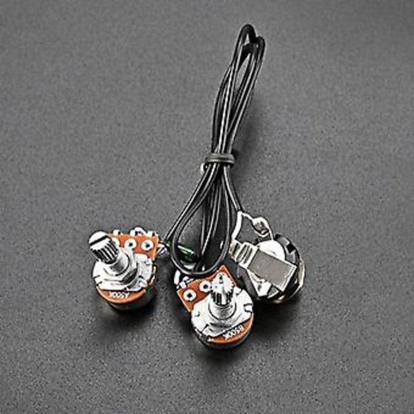 Single Coil Pickup Gitar Ledningsnett Ferdigkoblet Sett for 3/4 Strengs Sigarboks