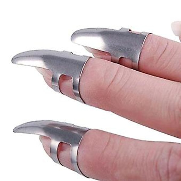8 st/förpackning Tumplektrum Set för Nagelgitarrplektrum För Gitarrbas Banjo