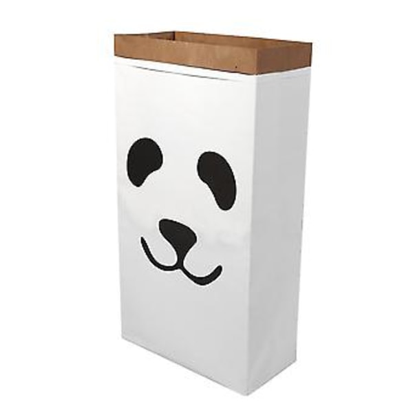 Kraftpapir Barnerom Oppbevaringspose Organizer Vaskeposer For Leker Og Babyklær Panda