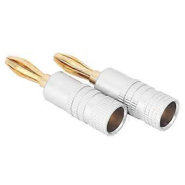 20 stk. bananstik messing guld plating lyd fugttæt højttalerstik 4 mm til NAKAMICHI