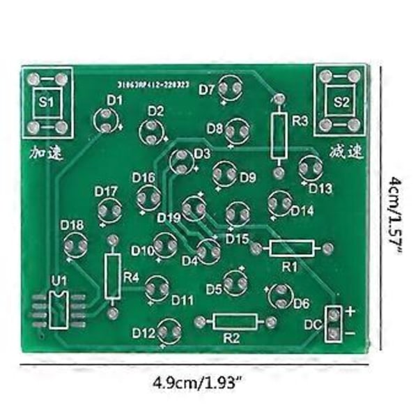 för DC 5V DIY Kit Elektronisk Vädermölla Rolig DIY PCB-kort och Delar Kit För Övning