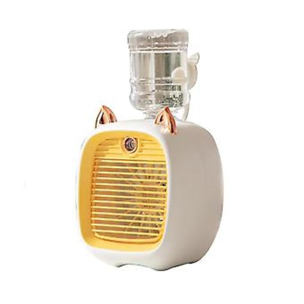 Konditionointipuhallin, minipuhallin, USB-puhallin, pöytätuuletin Turbo Humidificat Er Keltainen V