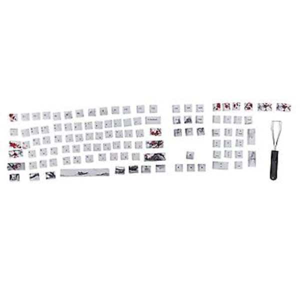 Pudding Keycaps, Keycaps PBT 5-sidig Sublimering Keycap Set Mekaniska Tangentbord Keycaps State-of-the-Art Design