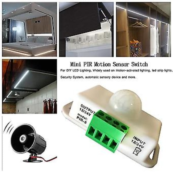 Pir Infd Bevægelsessensor Detektor, 12v-24v Strip Bevægelsessensor S, Til Bord Cabi