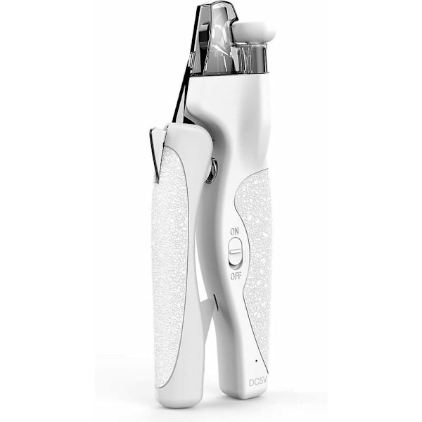 Nail clippers for dogs and cats with rechargeable LED light