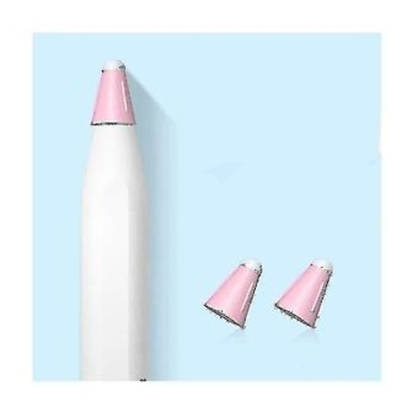 Til 1/2. 10 stk. Silikone Udskiftnings Blyantspidser Cover Touchscreen Stylus Pen Etui Nib, pink