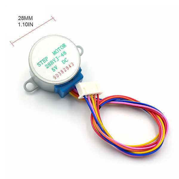 28byj-48-5v 4-faset skridtmotor + Uln2003-drivmodul 1/64 reduktionsforhold