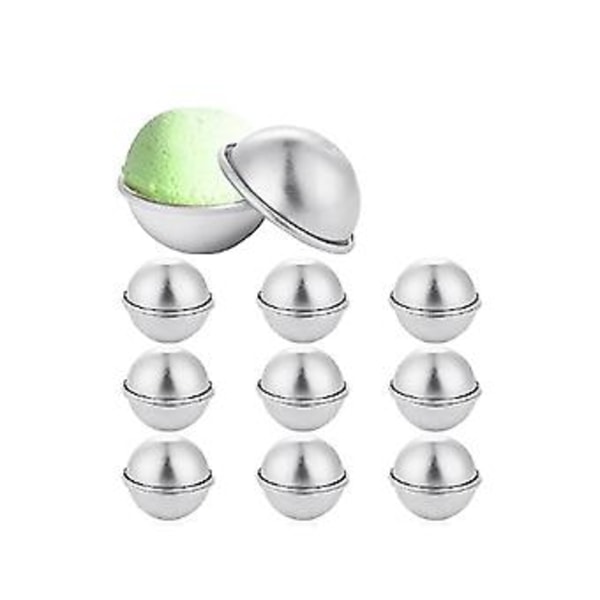 20 Stycken 10 Set Gör-det-själv Metall Badbollsform För Hantverk Gör-det-själv Tillbehör 6.5x3cm