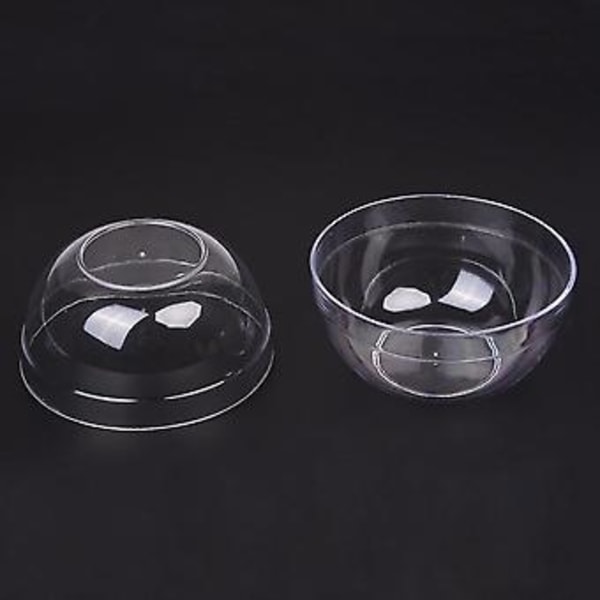 Kvinnor 9cm X 4.5cm Gör-det-själv Ansiktsmask Klar Plastskål Mixerhållare 2st