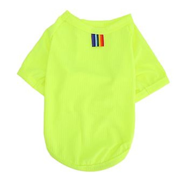 Hengittävä koiran paita, lyhythihainen, joustava ja mukava koiran lyhythihainen T-paita pienille koirille, kevät, kesä, vihreä, 2XL