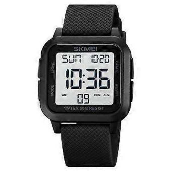 SKMEI 1894 sportsure Nedtælling dobbelt tidsur alarm Chronograf bord Digital ure 50 meter vandtæt ur