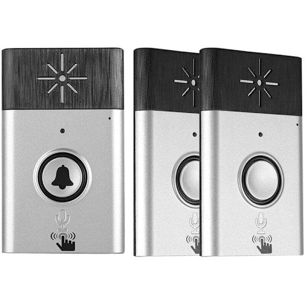 Smart trådlös röst intercom inomhus/utomhus dörråtkomstkontrollsystem BellSilver