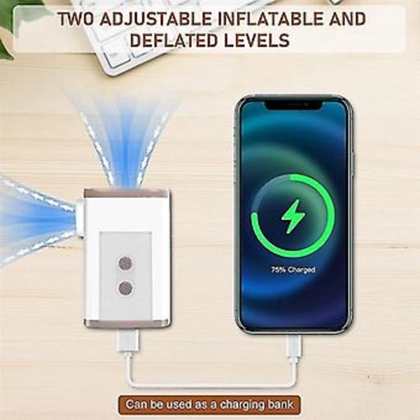 Sähköpumppu 3600mah Kannettava Pumppu Type-c Ladattava 6 Suuttimella Led Cam O:lle