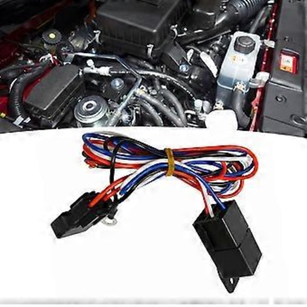 3/8 tum Elektrisk kylfläkt Kabelhärva Kit 185 På 175 Av Vattentätt Relä Temperaturbrytare Sensor 12V 40A