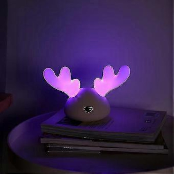 Jule Soverom Stue Flerfarget Skiftende LED Lampe Oppladbar Mini USB Nattlys