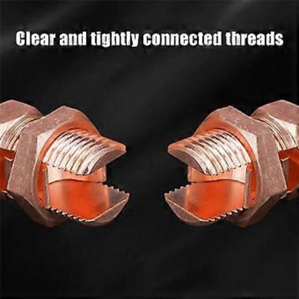 10 kpl Split Bolt -liitin, maadoitus Split Bolt -liitin Split Bolt -liitin täydelliseen maadoitukseen paljaissa johdoissa TJ-25