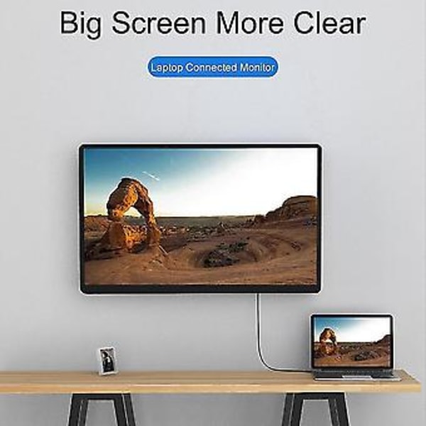 Usb C till Dvi Kabel Adapter Usb 3.1 Typ C till Dvi Hane 4k Kompatibel För Air 3.1 till Dvi Adapter Kabel
