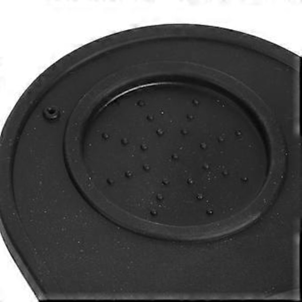 Svart Multifunktionell Tjock Halkfri Kaffepresshållare Silikonmatta (Svart)