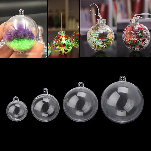 Klar plast Akryl Bath Bomb Mold Skjell Molding Ball Ornamenter Gjør-det-selv håndverk