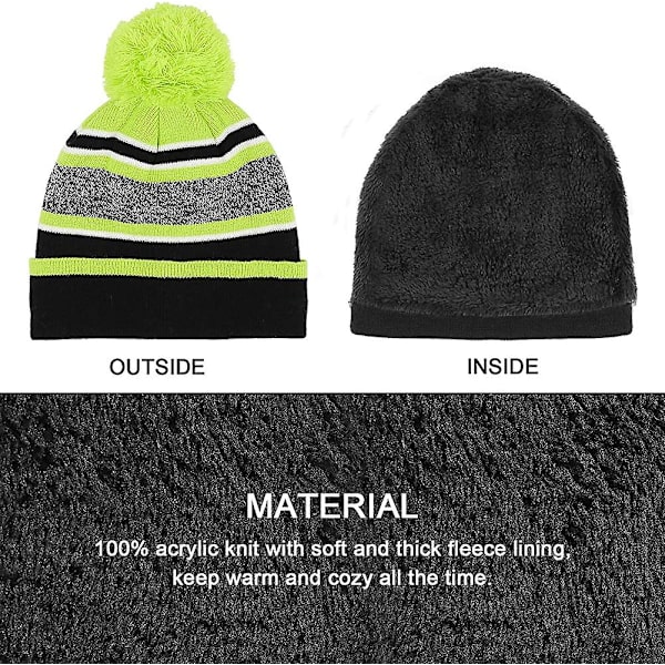 3 i 1 varm mössa halsduk handskar set för barn. Vinter tjock fleece termisk
