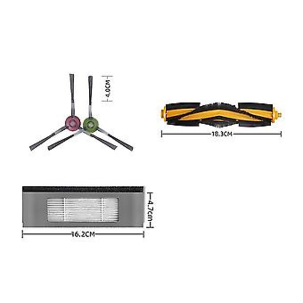 Erstatning S For Deebot Ozmot8/ozmon7/950/920 T5 Støvsuger Tilbehørssett