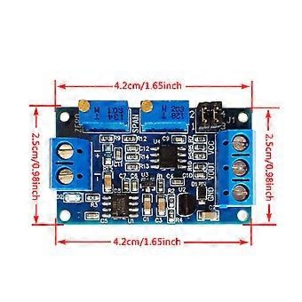 Virta Jännite Moduuli 0/4-20mA - 0-3.3V 5V 10V Jännitelähetin