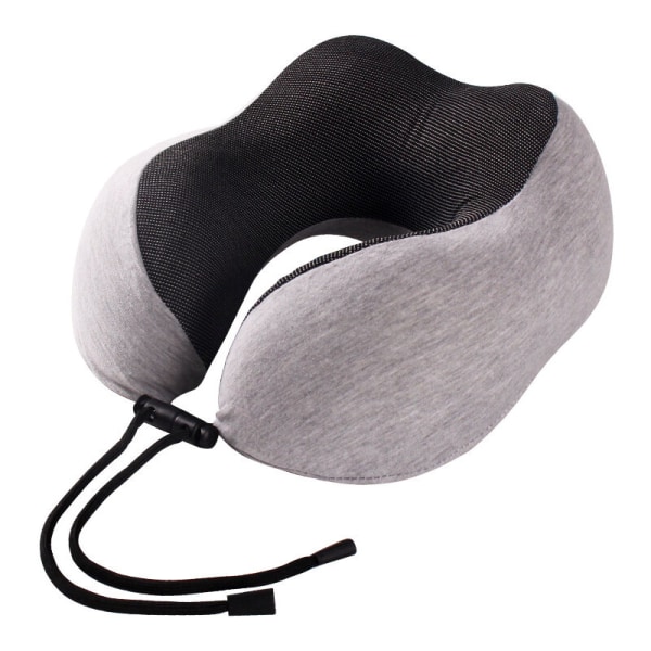 Travel Pillow,  Head Support Soft Pillow for Sleeping Rest, Airplane Car & Home Use light grey