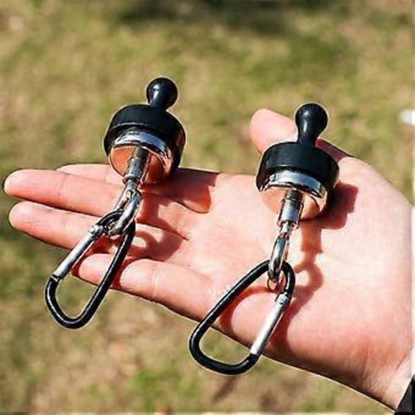 Camping Telt Magneter, Magnetiske Krok for Markise med Rustfritt Stål Karabinkrok for Camping, Cruise Oppheng