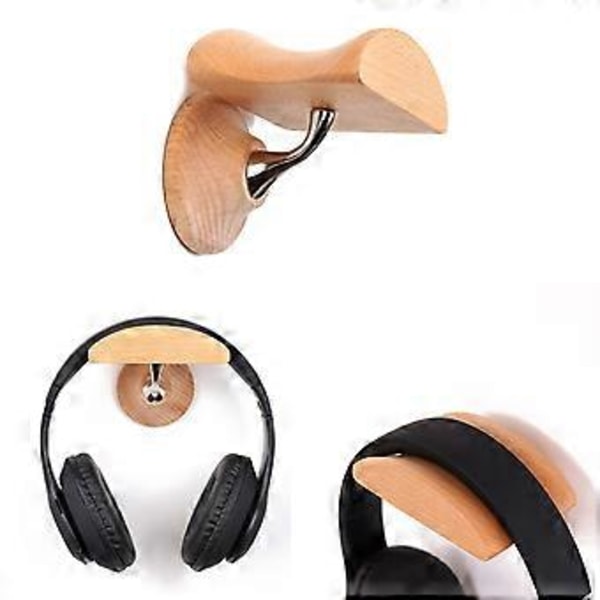 Hörlurshållare Väggfäste Headset Krok Universellt Självhäftande Ställ Lämpligt för Gaminghörlurar Enkel Installation