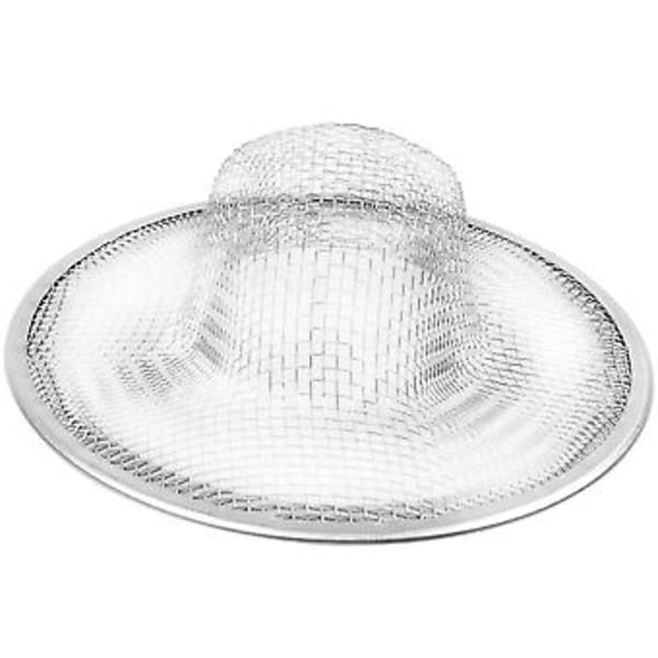 Rostfritt Stål Avloppsbassäng Filter Mesh Diskbänksil 3,5 Tum Toppdiameter