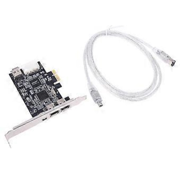 PCIe 3 Porte Firewire Kabel Udvidelseskort PCI for Express 1394B & 1394A TI XIO2213B Chipset Adapter til Desktop PC