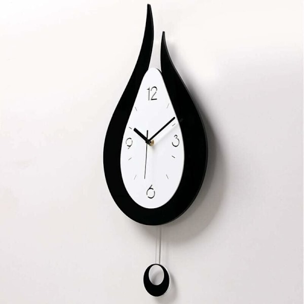 Tyst väggklocka Vattendroppar Sväng väggklocka Modern design Nordisk stil Vardagsrum Väggklockor Mode Kreativ Sovrum Väggklocka